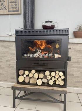 20CMT2家5暖新款真火燃木炉木柴火用取客厅暖气片农壁村壁挂式取