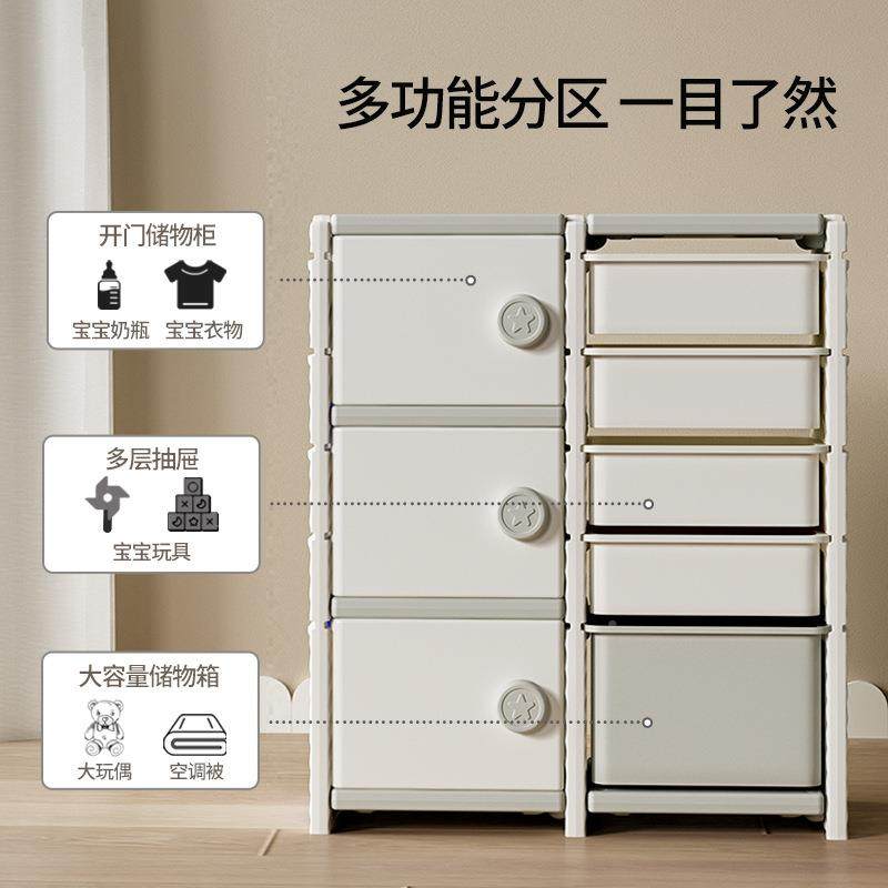用多265层儿童玩具收纳柜地式设计简易分类整理玩轻松家落收纳宝