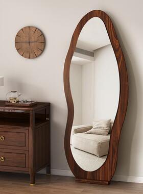 复古全身镜网红落地新款异XNW镜房形木板镜间卫生工间镜酒店程试