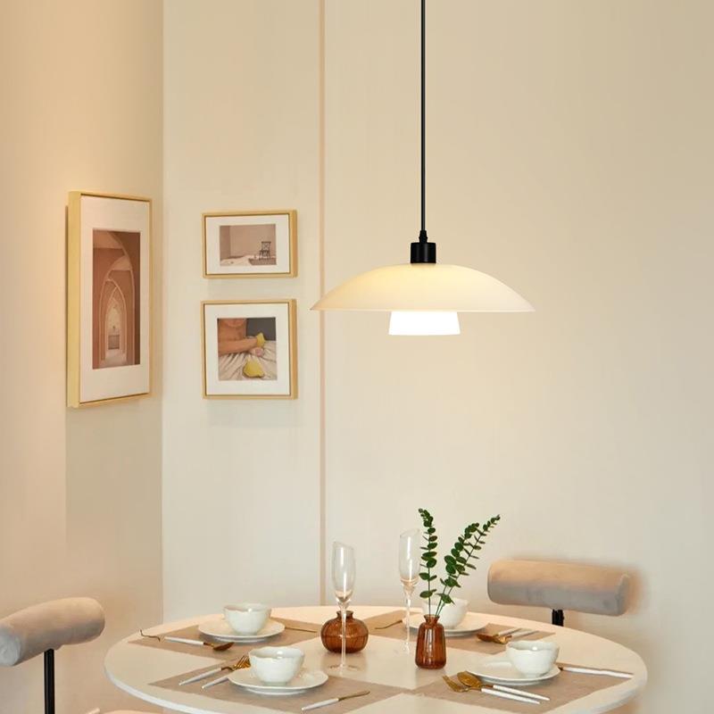 丹麦厅灯现代简约大气餐厅吊389灯飞北餐欧餐桌饭厅碟灯中山灯具1