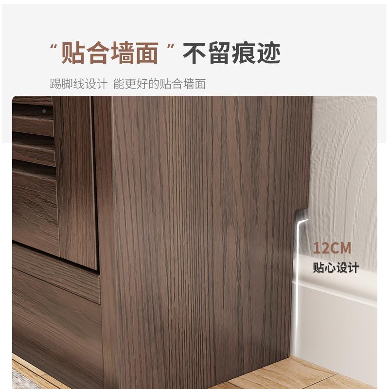 超柜薄鞋柜98517cm窄款门大容量实木翻斗鞋玄关口收纳柜省小空间
