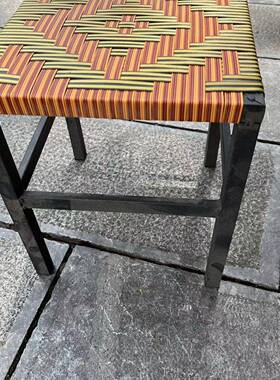 云南编藤凳子WIW特色手工矮凳小现代简约凳时尚梳妆藤椅精凳子装