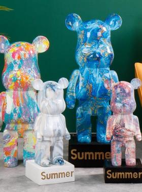 网红意熊树厂脂视大号摆件存钱055罐家居创客厅电柜落地礼物家直