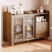 茶水柜客厅纳备柜QLT子家用置物实木餐边柜靠墙储色餐物厨房橱柜