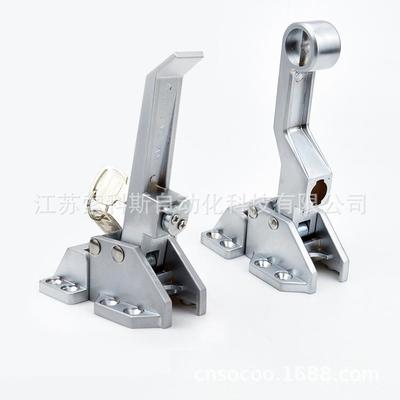 DK615冷冻柜门锁雪柜拉手DK615冷冰箱把门库锁合页链烘箱拉手铰手