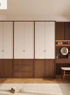 极简风VRP衣家用卧柜室新中式骨骼大衣体柜带梳妆台一线简易柜子