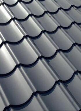 仿古琉璃瓦深灰色青铁灰28-20800GNM型铝镁锰屋-面0板彩钢瓦