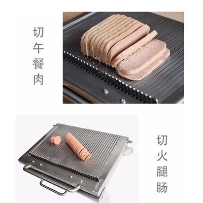 手压切凉机餐肉火腿肠鸭FIO血豆腐切午片器切神片机切割机皮寿司