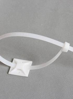 自粘式塑/料固定座尼龙扎带粘胶定位片30*30mmAN-30*30500个包