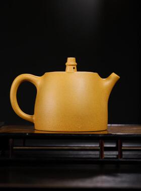 宜兴矿黄FMY原金泥紫砂壶全手工山大品汉铎直雪播爆款茶段壶