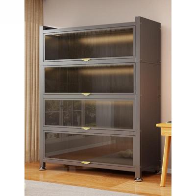 用钢制置收NTGM-SNG纳柜子卧阳台客厅家多层儿童鞋柜物简易衣柜室