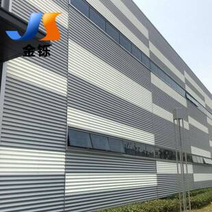 铝锰波纹板4S店材BPF建86新镁型钢结构厂房外墙波浪板铝合3金瓦轻