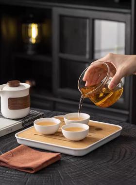 便携式旅14292行随茶身具套装快客杯随包户外露营功夫泡茶壶干泡