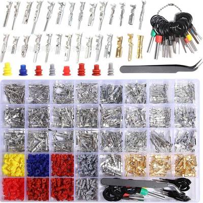 950PCS盒装铜公母接插件汽车连接器插针压接端子1-3.5mm