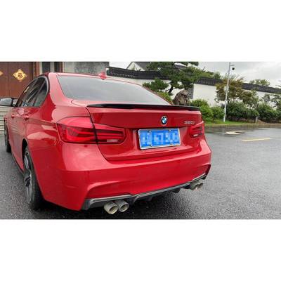 适用于12-19款宝马3系尾翼MP款尾翼f30改装尾翼宝马3系亮黑尾翼