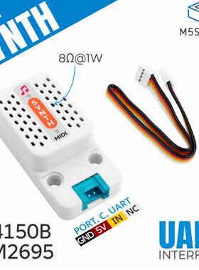 M5StackSynth音频合成器内置SAM2695多通道乐器音源输出