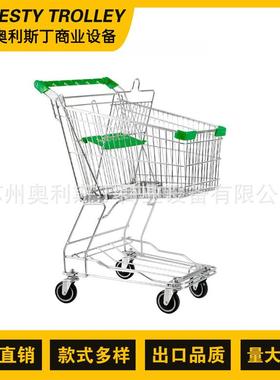 亚式超市购物车Asian超市购物车手推车双层推车