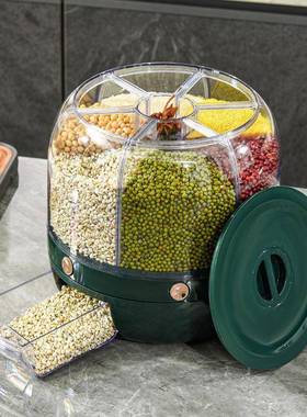 米桶旋五谷杂粮装大米收纳家用虫QWI防转盒潮密封储防米箱米缸储