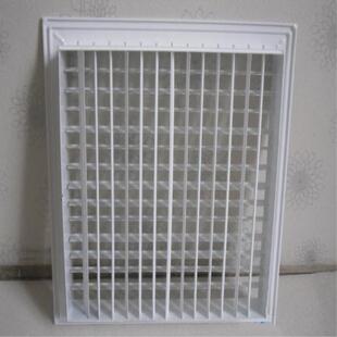 双层格栅中铝金FK-20风口表面喷塑FK-20靖合层江新联双格栅型企业