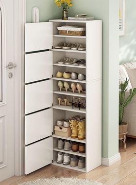 墙鞋窄家进门口柜靠高小户型储物柜简易收纳70004神用器省空间鞋
