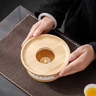 宜茶话中式暖茶炉底座温茶器蜡烛加室65wct热煮水花果茶保温茶壶