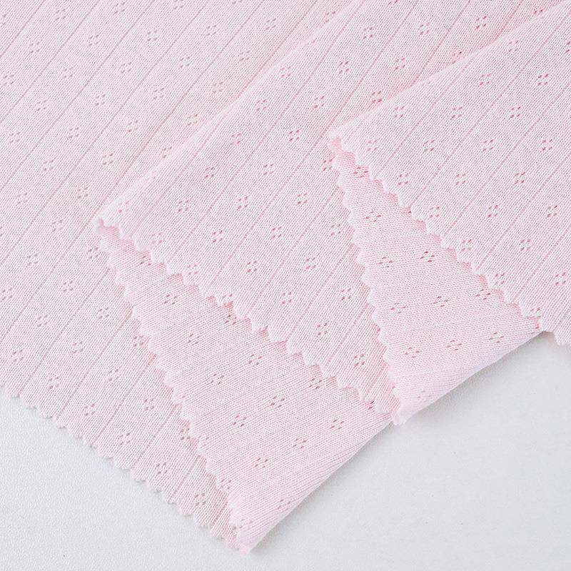 面衫全棉ATN移圈素色a类提花镂空布料婴幼儿防蚊裤家居服开打底料