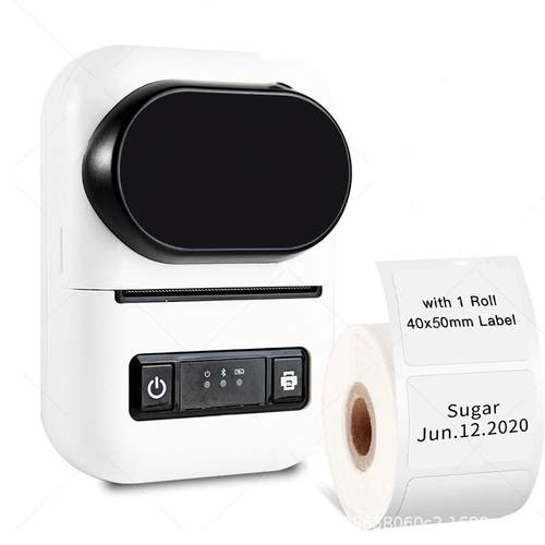 持热敏打印机合格证珠宝服饰超不白色干贴纸标签打手印市机便胶携