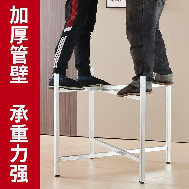 简易大圆桌架可折叠艺桌腿支架无品牌/桌不脚餐锈钢桌脚架铁桌折