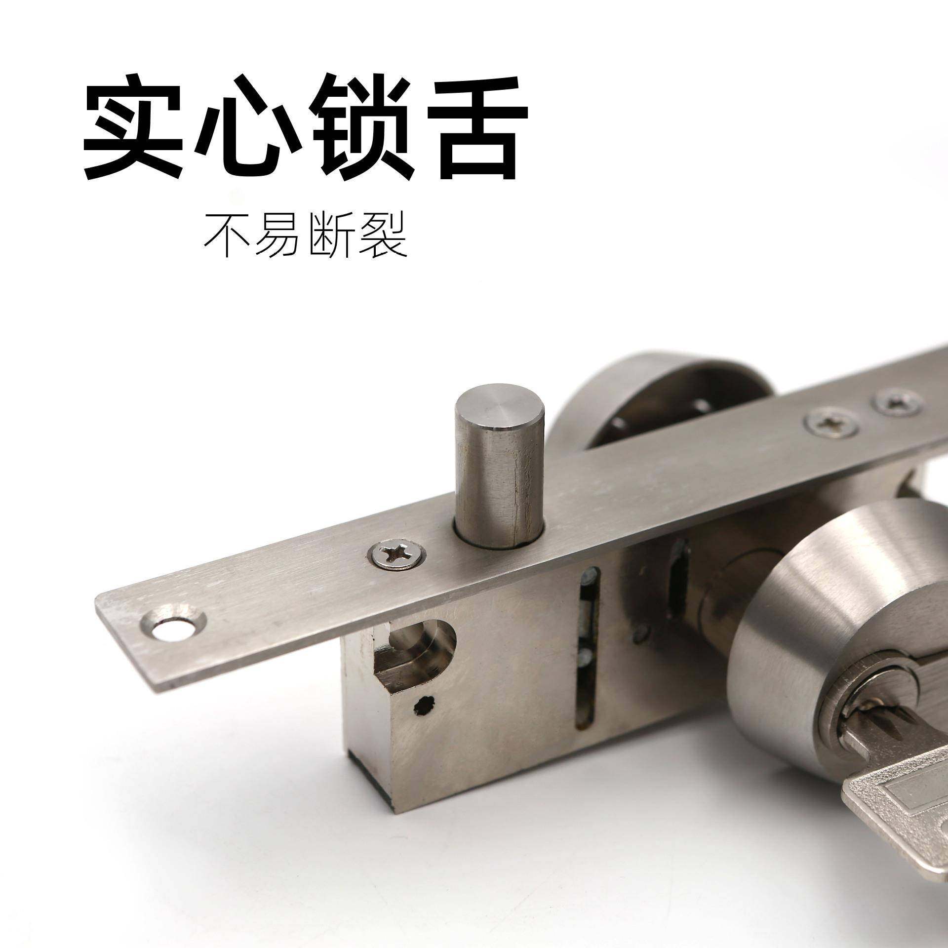 恒驰窄门门璃框地锁推门锁有框门玻门拉地插锁202A铝合金锁型材暗