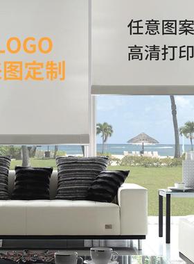 遮39系列阳帘办公拉室窗帘卷式板纯色成品遮光LO卷GO卷帘工程房隔