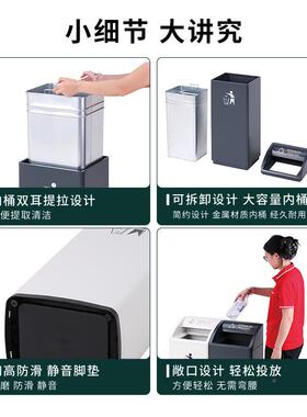 店新垃款酒大堂加厚不钢圾桶立式电梯口大容锈量简SW01约款商用垃