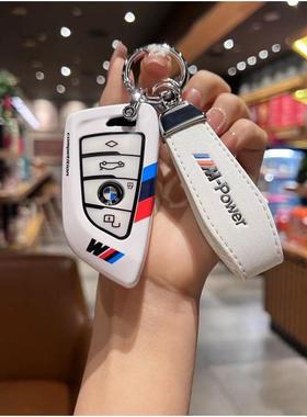 适马用宝5系钥匙套X5XX3x21X刀锋新车钥匙6系高档73530壳扣320li