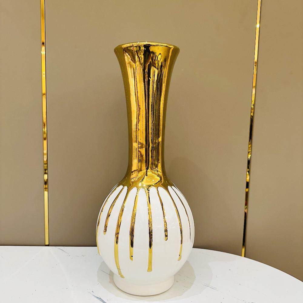 中东现WPK代奢华婚礼家居装装饰卧室客厅餐金桌摆件姜罐罐花饰瓶