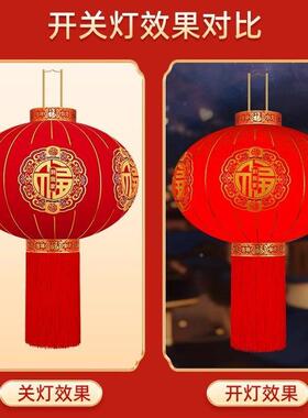 2025新款大植绒灯装笼挂饰OGX春节过年户红阳外大门口台一对宫吊
