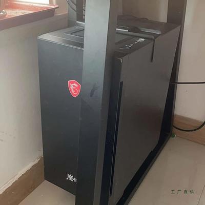 电脑台式主架悬挂式办机公桌挂下机箱架托吊架固定支子壁托F98759