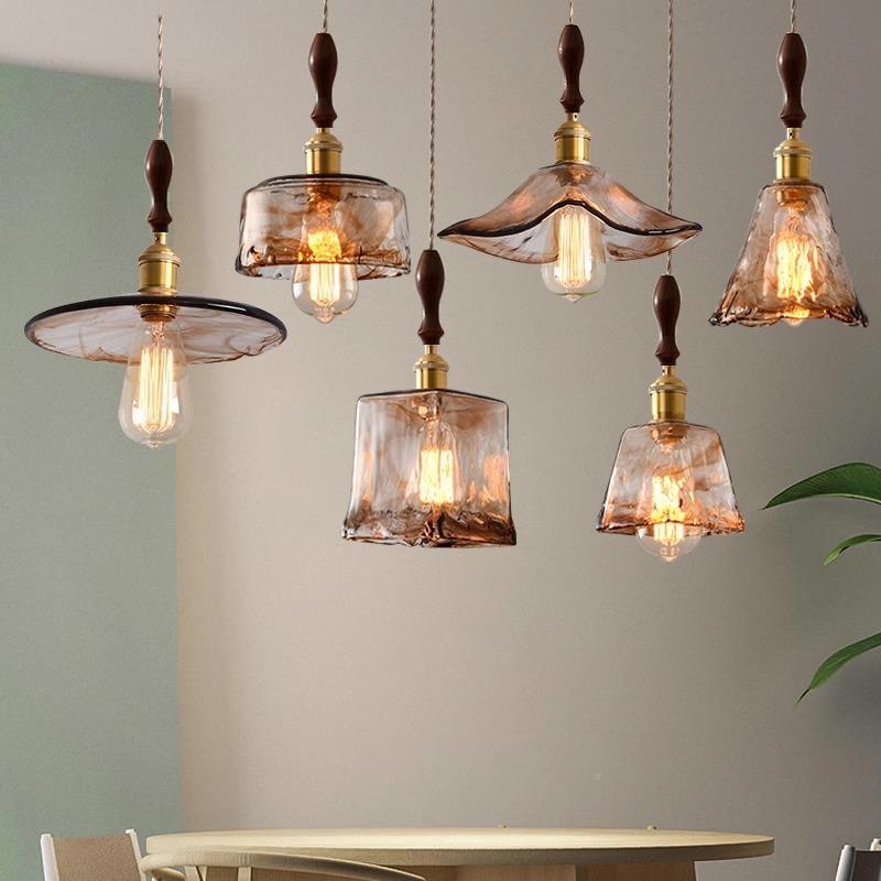 585中古日风灯具民宿吧台厅式床头灯创客厅意个性咖啡餐厅玻璃小