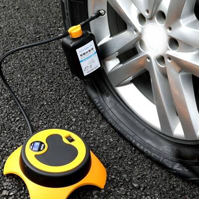 车载气泵汽便车式补胎充修补套装携轮胎自补液78227汽车打气泵补