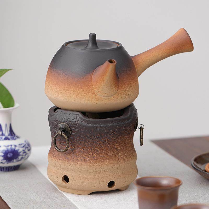 635用户外酒精灯陶瓷煮茶器煮炉酒炉烧家水壶功茶具温茶壶蜡烛夫