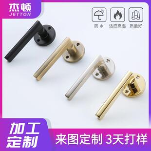 双锌合金分面隐形锁室门内隐卧室背景墙专密室门用锁暗锁单面暗装