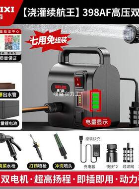 电池水泵机充电式农灌锂YVA溉机抽用水泵菜地自动浇水浇菜