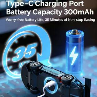 宏星1:43全比例合金R漂移896车GT四驱遥袋控车陀螺口仪桌面RC迷你