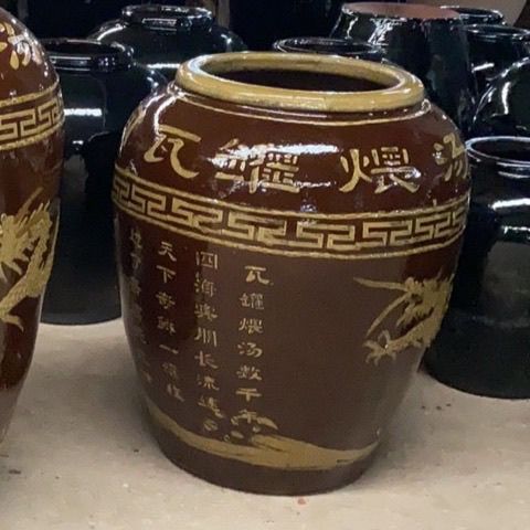 民间瓦罐汤大瓦缸江西瓦罐缸民间大瓦罐商用瓦罐汤烤炉