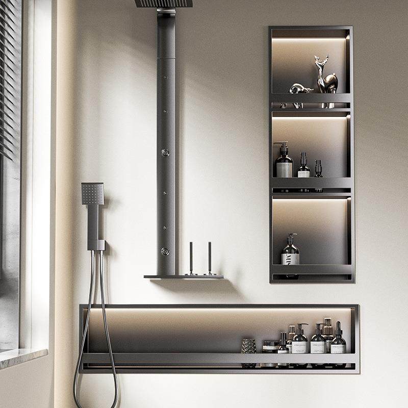 三层304不锈钢壁龛带档条浴室浴缸嵌入式金属展示柜收纳置物淋浴,农用物资,其他肥料,淘宝优惠券,粉丝福利购,淘宝优惠卷