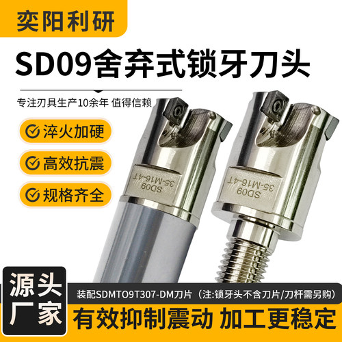 SD09锁牙式铣刀头可换头