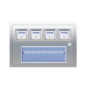 一户二锈钢不电表箱明装 单相电不锈钢电箱盒盒家用配电出租房 暗装