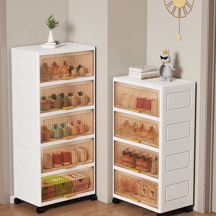 鞋柜家用门口收纳柜一体靠墙鞋盒出租屋房入户多层简易塑料鞋架子