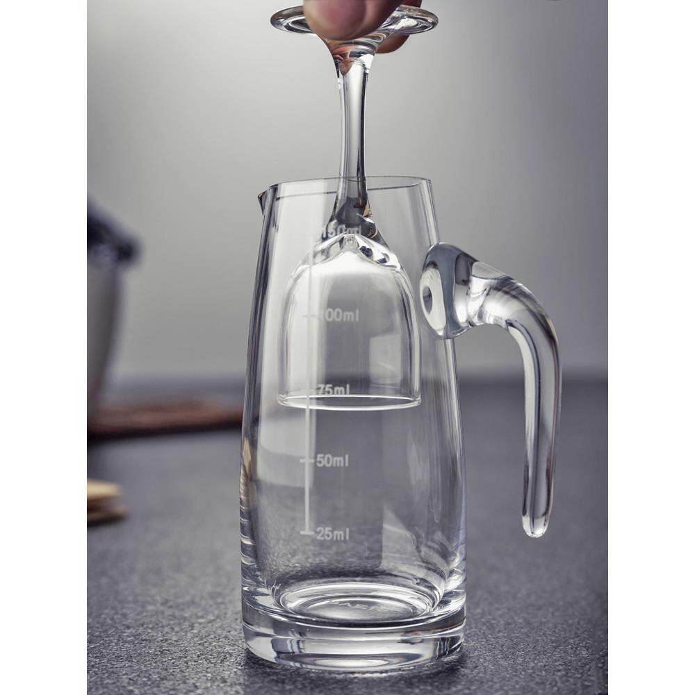 无品牌/ktv酒度吧白酒杯收口杯烈酒杯带刻分酒壶分酒器亚克力纳套