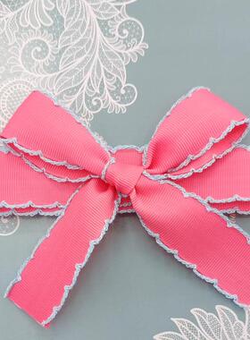 焙2.5BMLc荷m带厘米叶边丝带diy材料彩花束花艺包装缎带烘装饰蝴