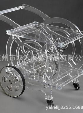 亚克力透明创意边餐车手推车高档美餐茶车酒店专用式多shbr098层