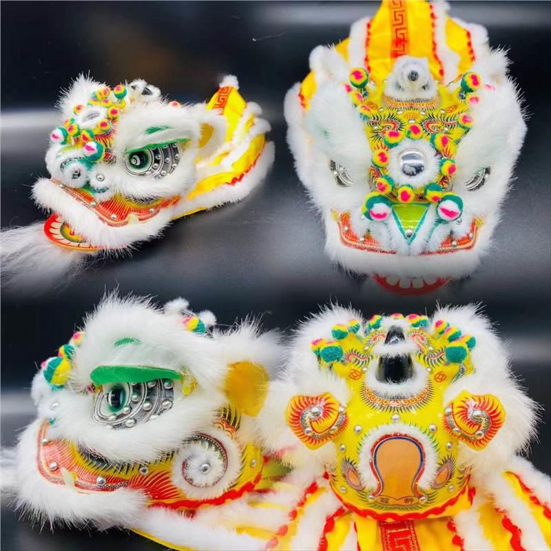深圳黄连胜出品传统狮软毛款非遗工艺品居家办公摆设特色工艺品